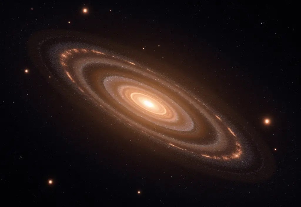 Der galaktische Halo gefüllt mit alten Sternen die die Population-II-Sterne und Galaxis-Struktur zeigen