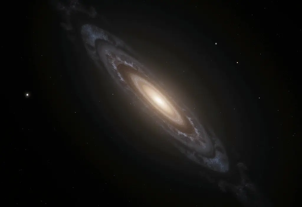 Ein extrem heller Punkt der seine Galaxie überstrahlt um zu erklären warum Quasare so hell sind