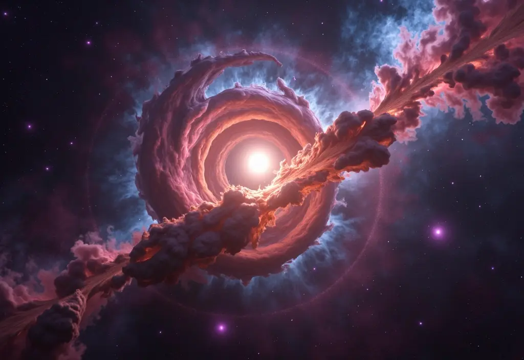 Ein sterbender Stern im Zentrum eines Nebels der zeigt dass der Zusammenhang Planetarischer Nebel und Planeten irreführend ist
