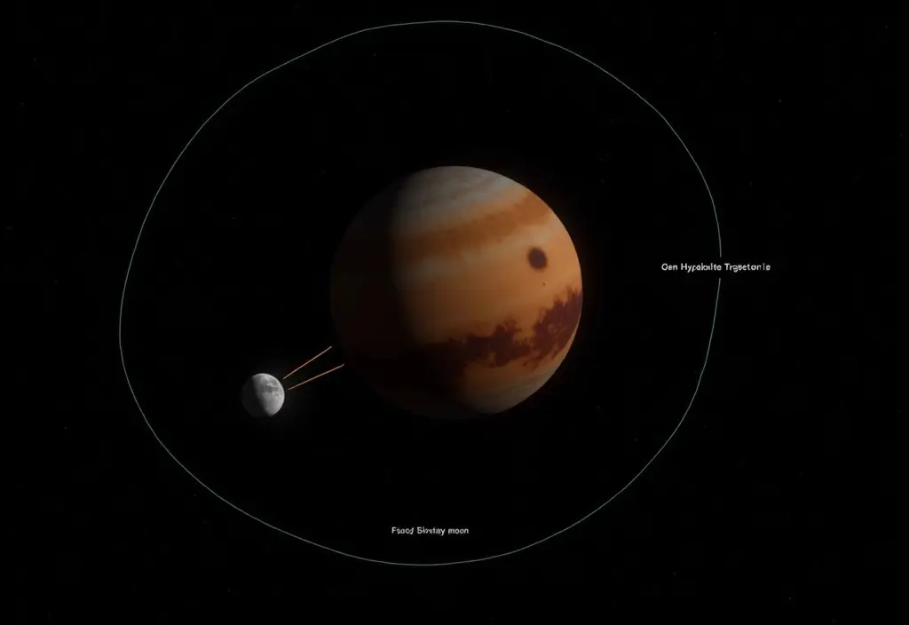Eine Grafik die den Unterschied zwischen einem geschlossenen Orbit und einer offenen Trajektorie verdeutlicht