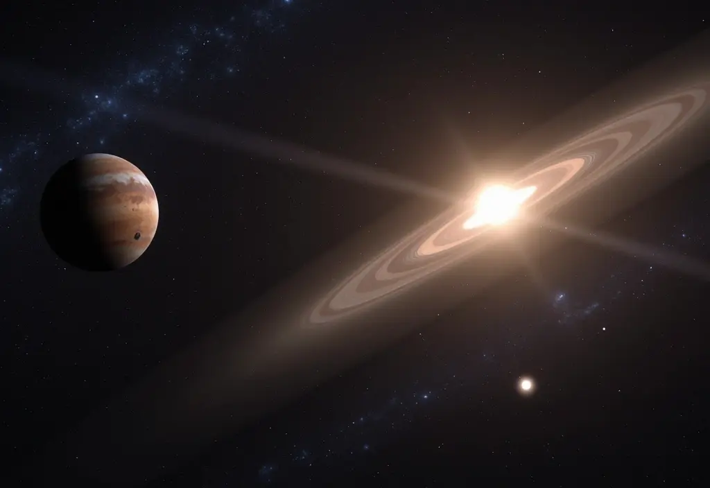 Eine hierarchische Anordnung die stabile Planetenbahnen in Dreifachsystemen erlaubt