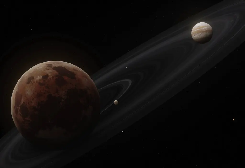 Pluto und Charon die um ein externes Baryzentrum kreisen was erklärt warum Pluto ein Zwergplanet ist