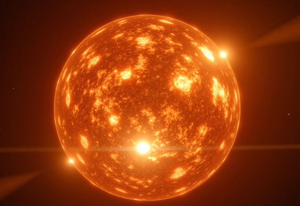 Eine Darstellung der Besonderheiten von Wolf-Rayet-Sternen die die freigelegten inneren Schichten des Sterns zeigt
