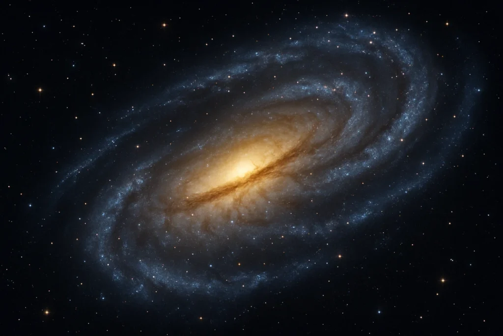 Balken in einer Balkenspiralgalaxie Balken in einer Balkenspiralgalaxie