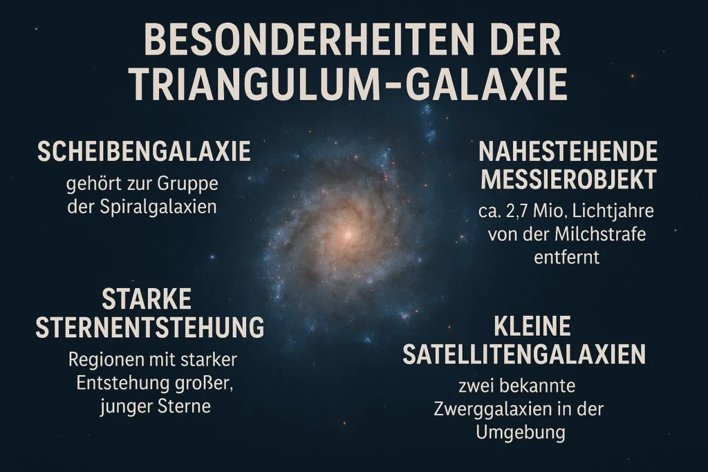 Besonderheiten der Triangulum-Galaxie Besonderheiten der Triangulum-Galaxie